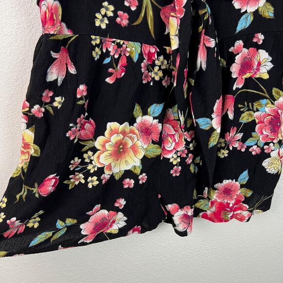Band of Gypsies Floral Boho Romper Shorts Festival Garden Party Size Large - Picture 3 of 8
